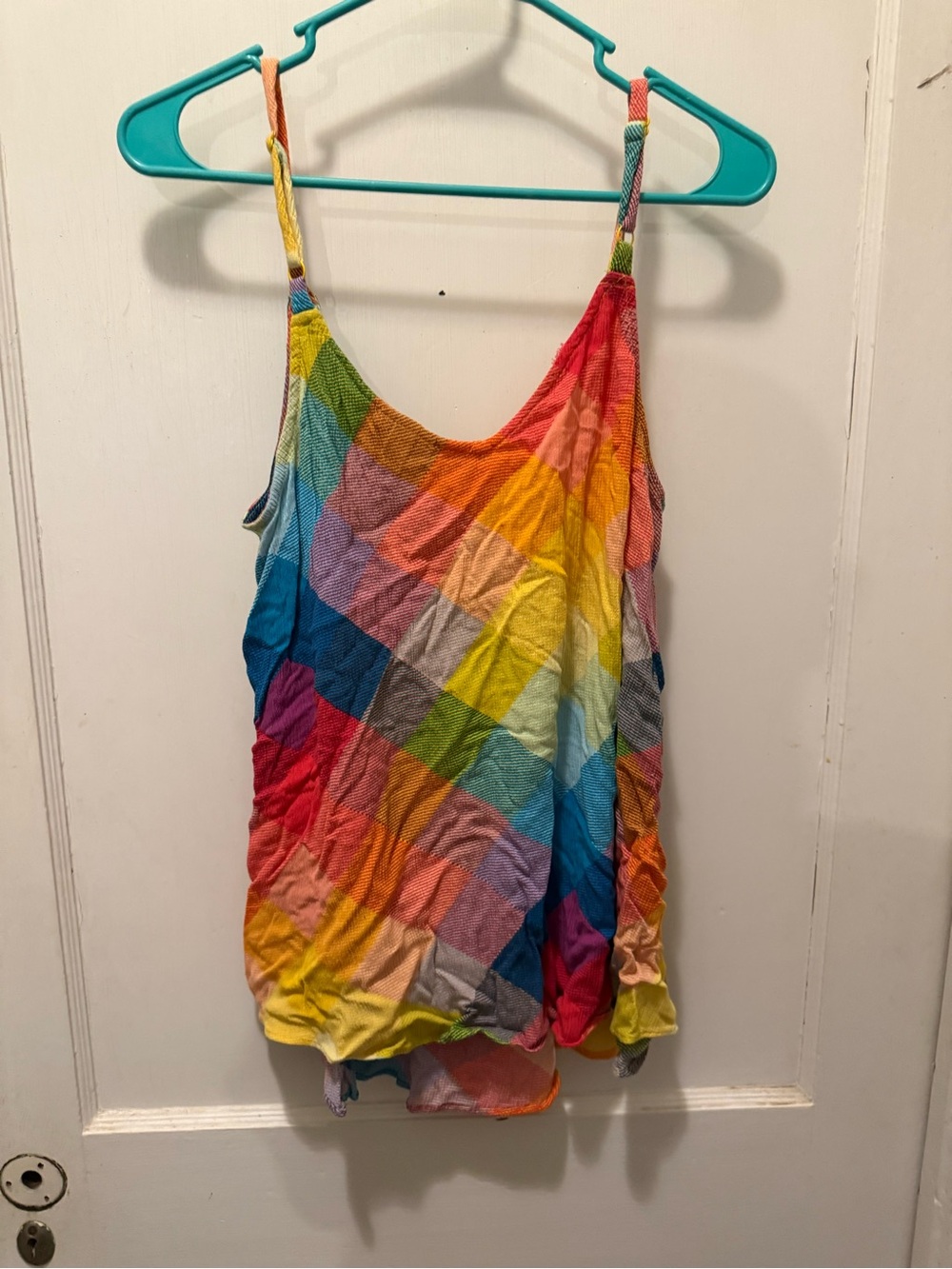 Torrid Women’s Multicolor Strappy Tank Top - Rainbow Print